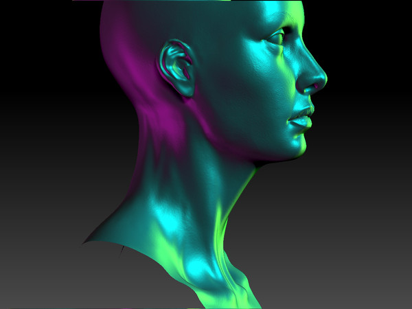 maya female head - female head by timbowden